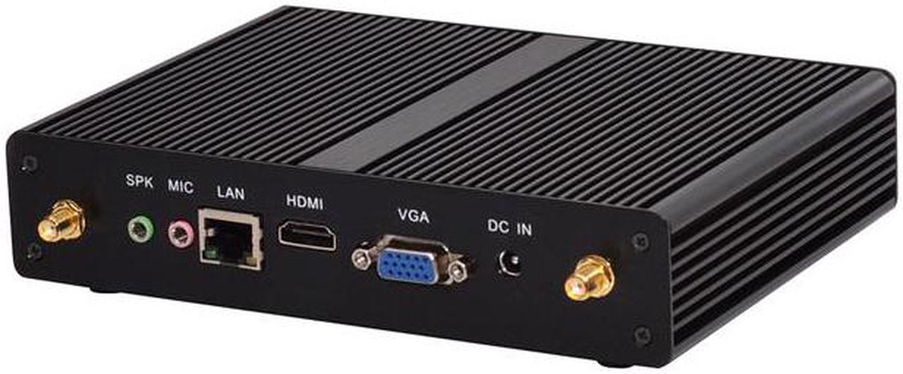 Fanless Mini PC, Intel 3205U / 3215U / 3755U / 3558U, HUNSN BM05, Desktop Computer, HTPC, Kodi Box, Windows 11 Pro or Linux Ubuntu, VGA, HDMI, LAN, 4 x USB3.0, 2 x USB2.0, 8G RAM, 128G SSD