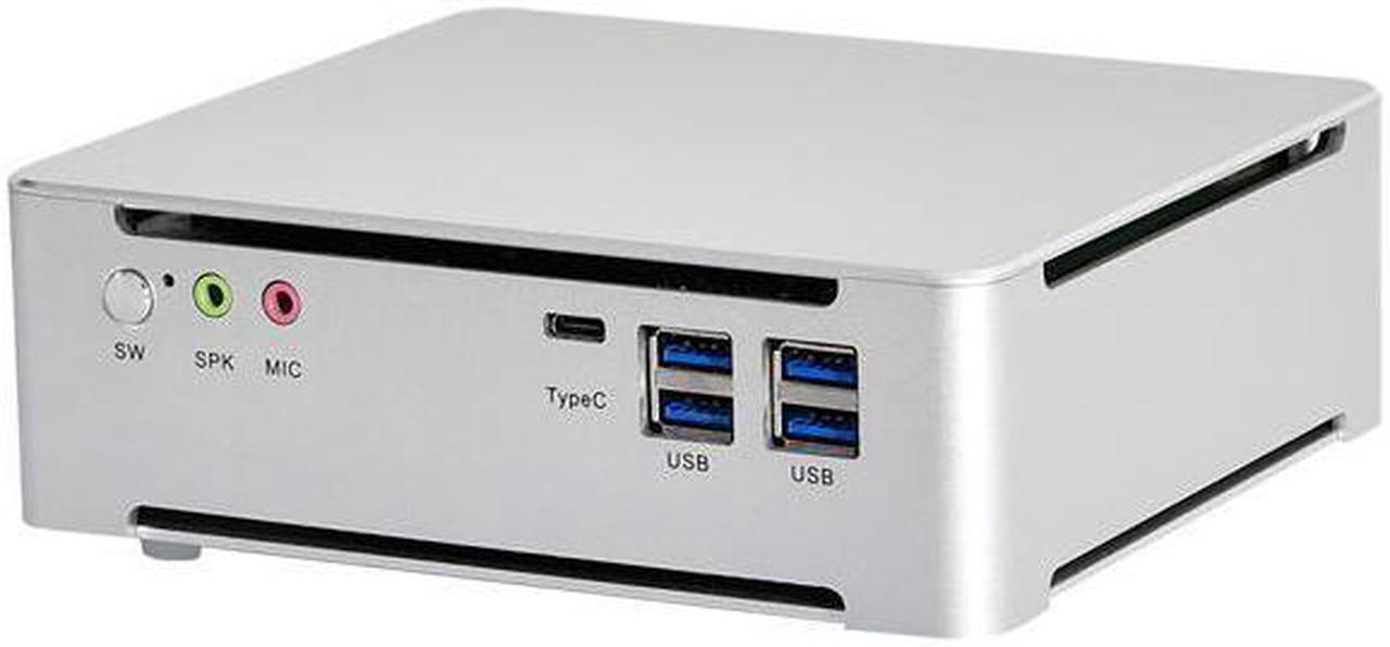 HUNSN 4K Mini PC, Desktop Computer, Server, I7 10850H 10870H, BM21, Windows 11 / Linux Ubuntu, Wi-Fi 6, BT 5.2, DP, HDMI, 6 x USB3.0, Type-C, LAN, Smart Fan, 8G RAM, 256G SSD