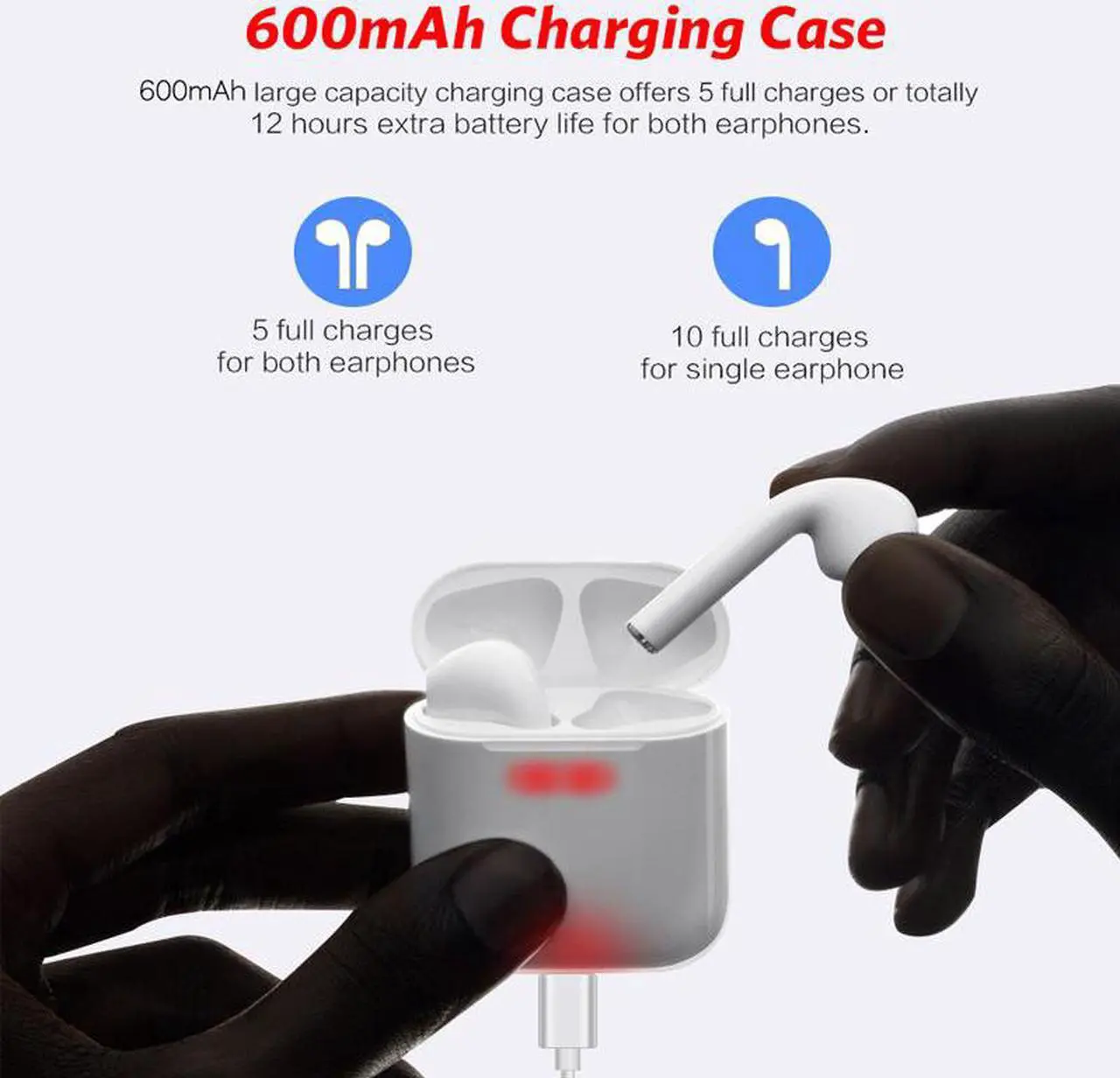 Alt view image 2 of 7 - i14 TWS 1:1 Mini Air Pods Wireless Bluetooth 5.0 Super 3D Stereo Bass Earbuds