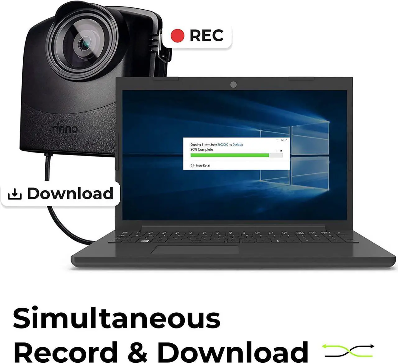 Alt view image 3 of 6 - Brinno AFB1000 Camera Extender Kit - 10M USB-C Power Extension Cable for Outdoor Use - Instantly View and Transfer Data at high-speeds - Compatible with BCC2000 or TLC Series with ATH2000 housing