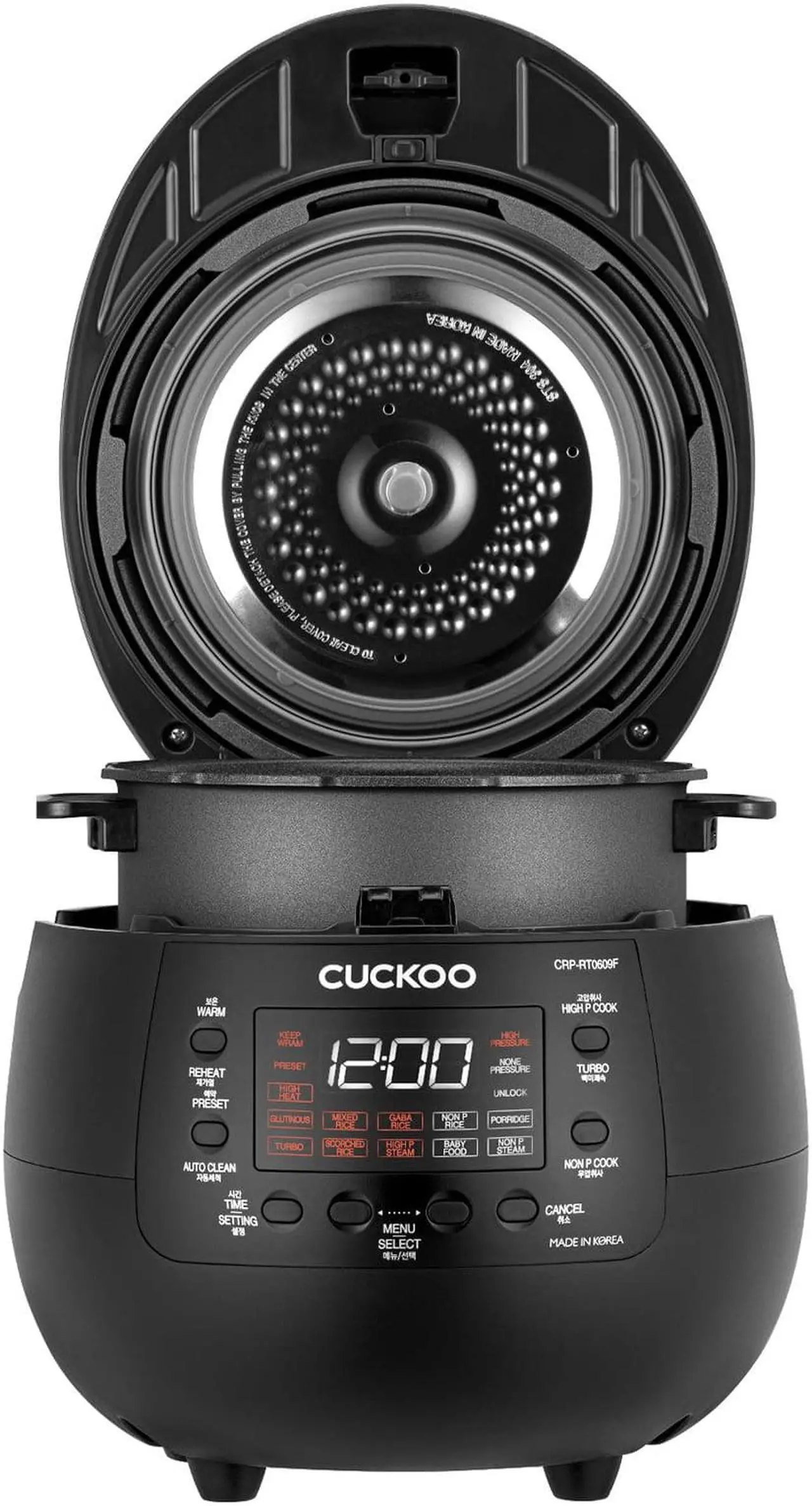 Alt view image 3 of 5 - Cuckoo CRP-RT0609FB - 6 Cups, Twin Pressure Rice Cooker & Warmer