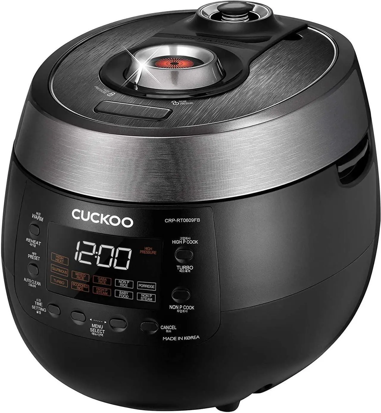 Alt view image 2 of 5 - Cuckoo CRP-RT0609FB - 6 Cups, Twin Pressure Rice Cooker & Warmer