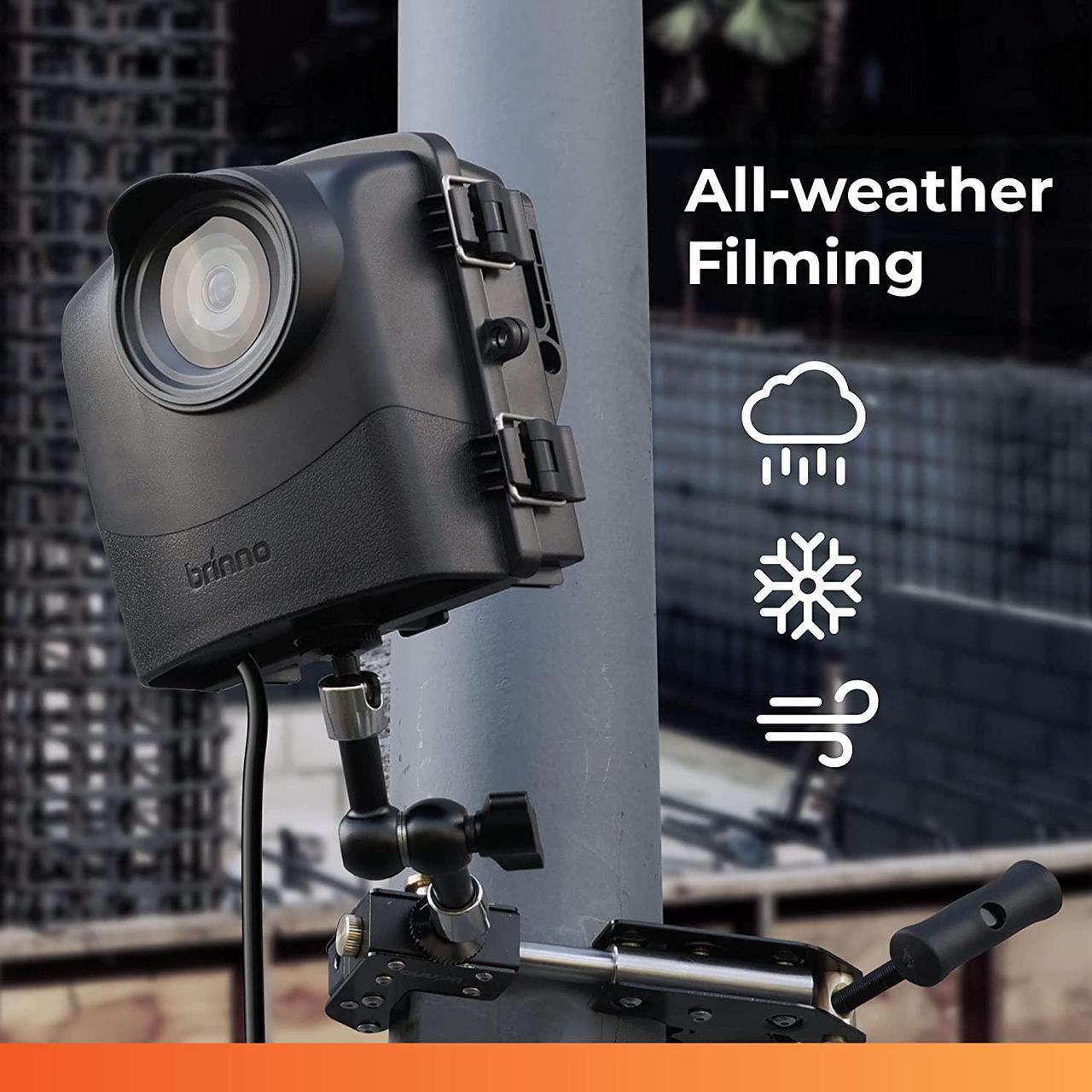 Alt view image 3 of 7 - Brinno BCC2000 Plus Construction Camera Bundle | Includes: Full HD TLC2000 Time Lapse Camera, 32-ft Extender Kit, Clamp Mount & Waterproof Case | 1-Year Battery (2-Pack)