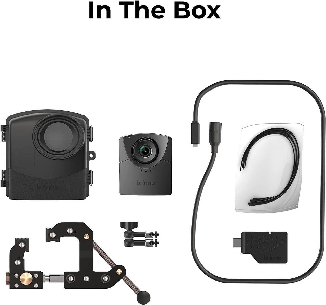 Alt view image 2 of 7 - Brinno BCC2000 Plus Construction Camera Bundle | Includes: Full HD TLC2000 Time Lapse Camera, 32-ft Extender Kit, Clamp Mount & Waterproof Case | 1-Year Battery (2-Pack)