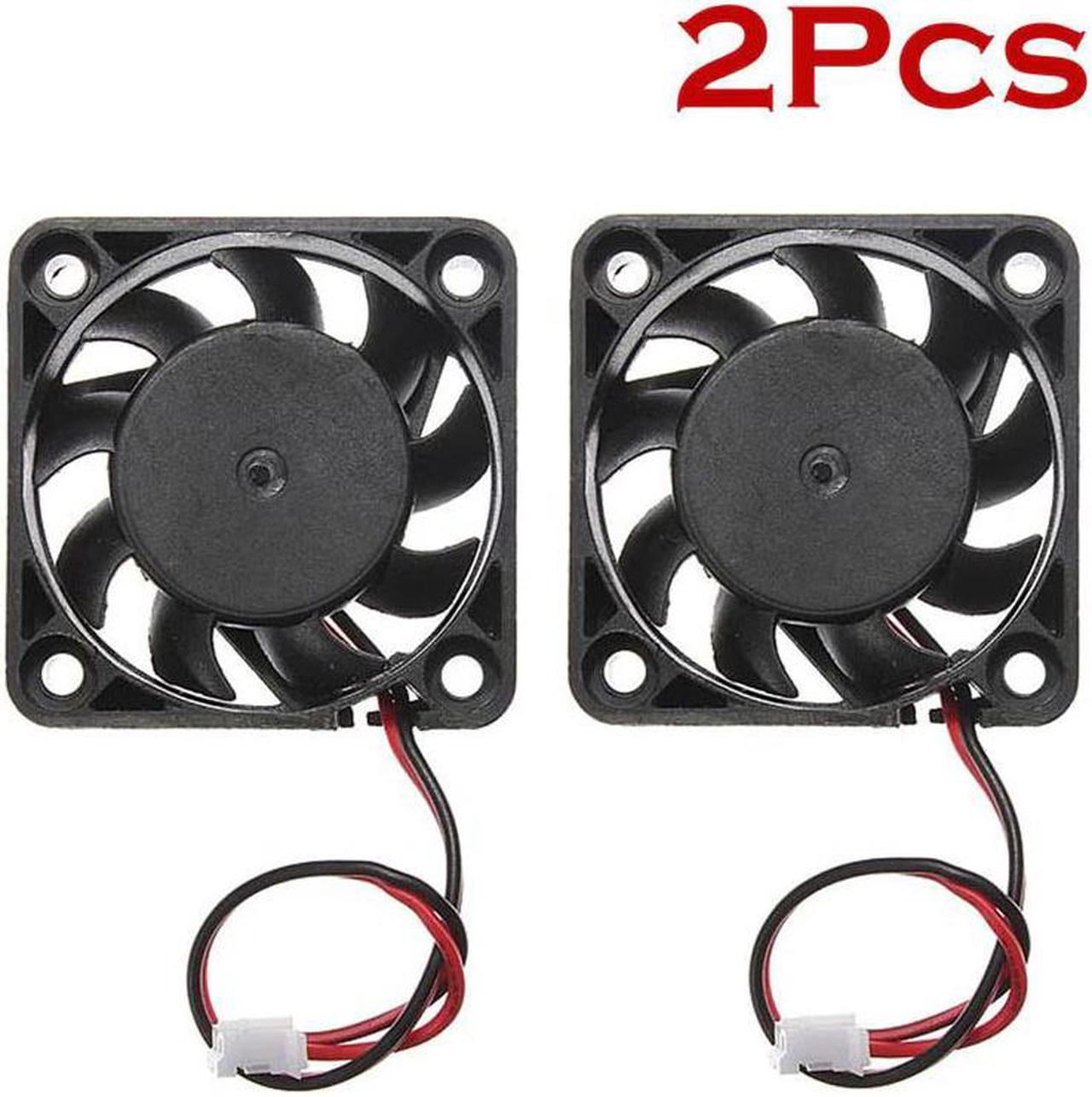 & Cooling CPU Cooler 2PCS Fan Cooler 12V Mini Cooling Computer Fan Small 2-Pin 3000 RPM 40x40x10mm DC Brushless Oil Bearing