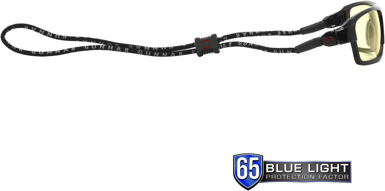 Alt view image 5 of 6 - Gunnar Lightning Bolt 360, Black and Red Frames, Amber and Blue Lens, Performance Blue-Light Eyewear, LI300101