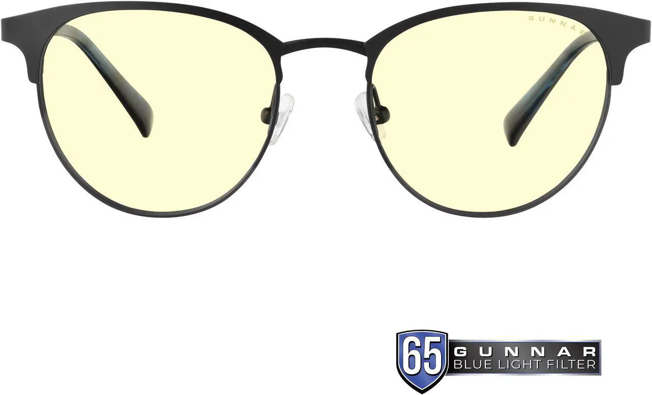 Main image of Gunnar Apex, Protective Computer Glasses with Gunnar Focus, Onyx/Navy Frames, Amber Lens, 65% Blue Light and 100% UV Protection, APX-11501