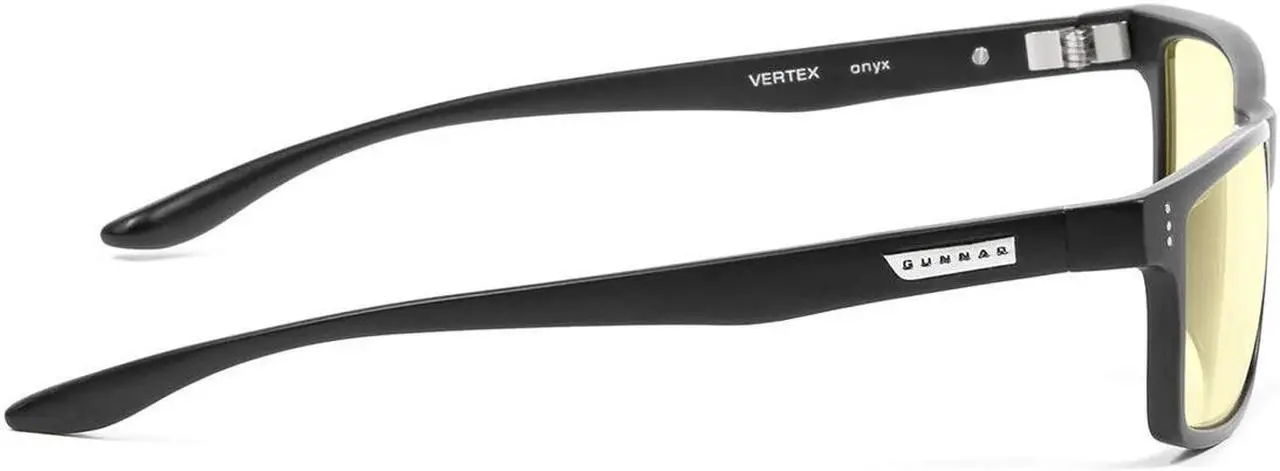 Alt view image 3 of 4 - Gunnar Vertex Reading Glasses, +2.50 Lens Power, Onyx Frames, Amber Lens, 65% Blue Light and 100% UV Protection, VER-00101-2.5