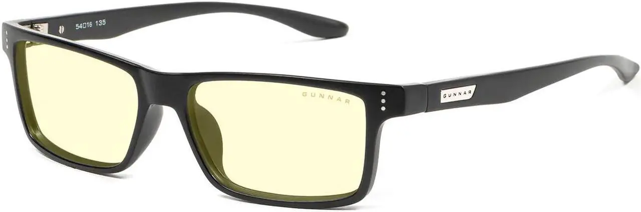 Alt view image 4 of 4 - Gunnar Vertex Reading Glasses, +2.50 Lens Power, Onyx Frames, Amber Lens, 65% Blue Light and 100% UV Protection, VER-00101-2.5