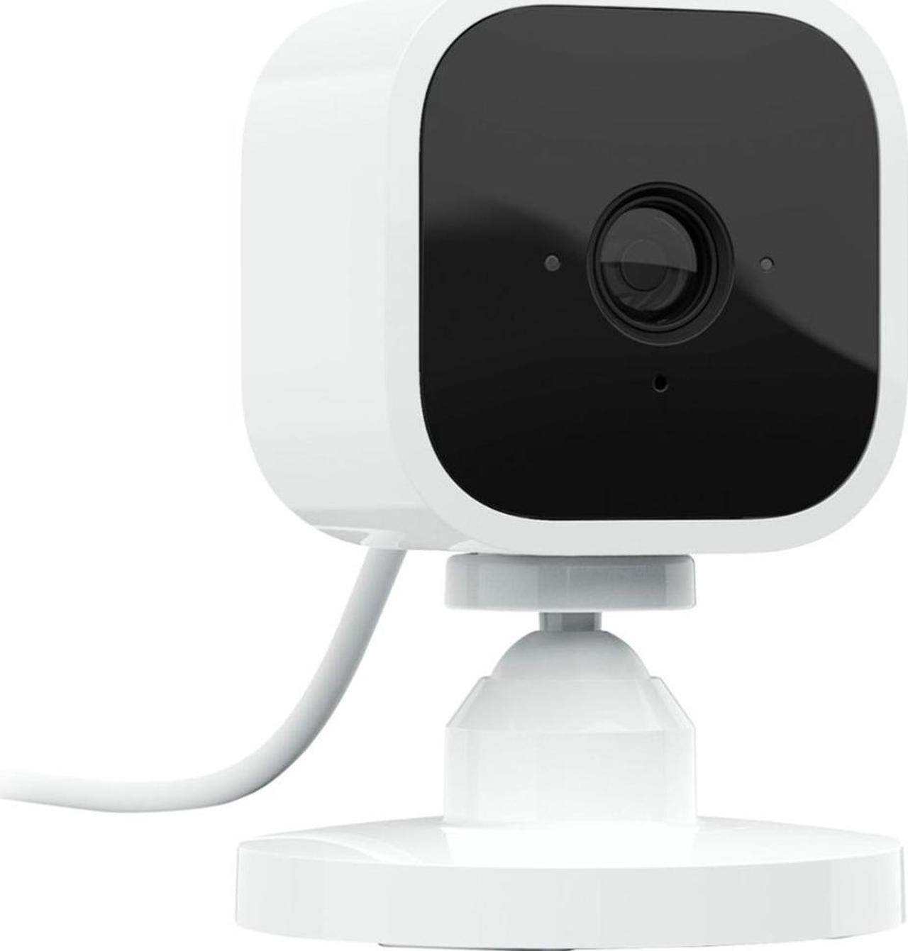 Main image of Blink Mini Compact indoor plug-in smart security camera 1080 HD video motion detection Works with Alexa – 1 camera White