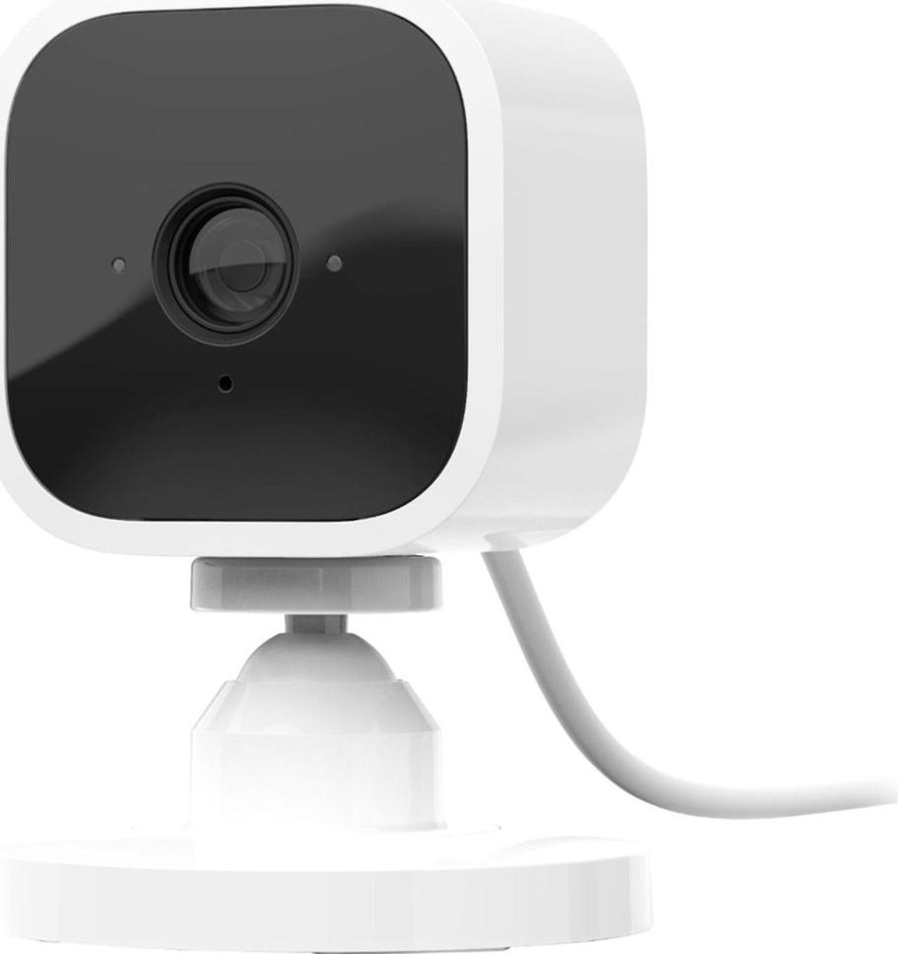 Alt view image 2 of 20 - Blink Mini Compact indoor plug-in smart security camera 1080 HD video motion detection Works with Alexa – 1 camera White
