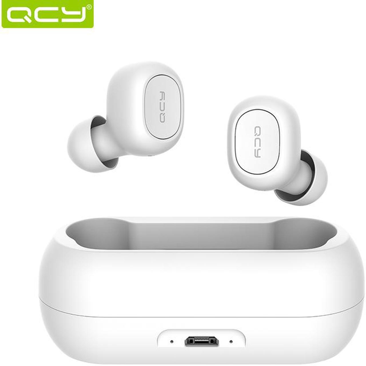 Main image of QCY qs1 earphones Bluetooth 5.0 TWS headphone mini invisible 3D HiFi stereo wireless headset with power bank charging box/T1C