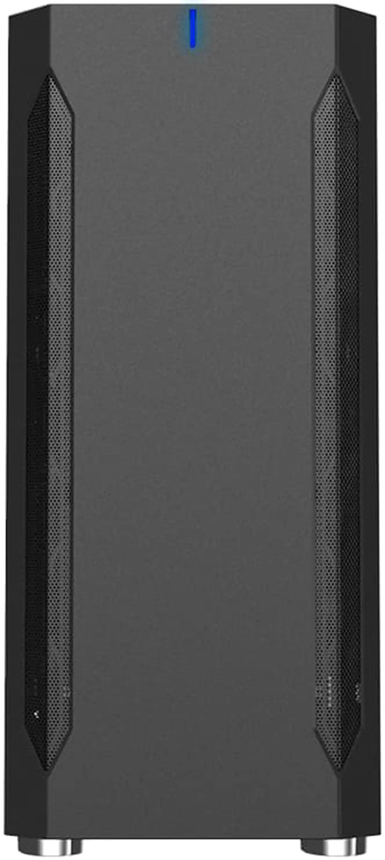 Alt view image 2 of 6 - Montech FIGHTER 400 ATX Mid-Tower Computer Gaming Case /High-Airflow, Pre-Installed Blue Fan, Tempered Glass Window, Mesh Side Front Panel, Magnetic Dust Filter/ ATX, MicroATX, Mini-ITX