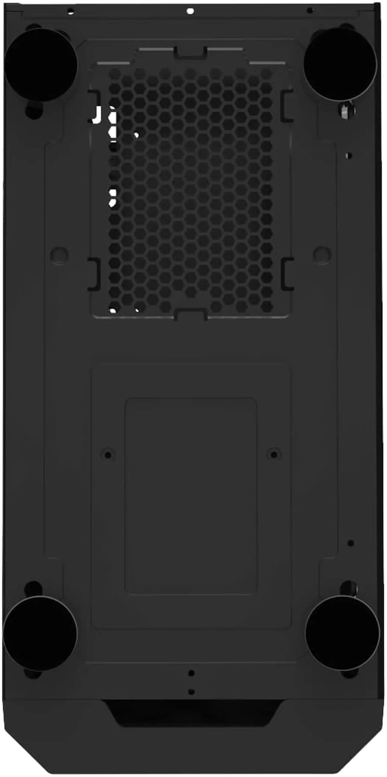 Alt view image 6 of 6 - Montech FIGHTER 400 ATX Mid-Tower Computer Gaming Case /High-Airflow, Pre-Installed Blue Fan, Tempered Glass Window, Mesh Side Front Panel, Magnetic Dust Filter/ ATX, MicroATX, Mini-ITX