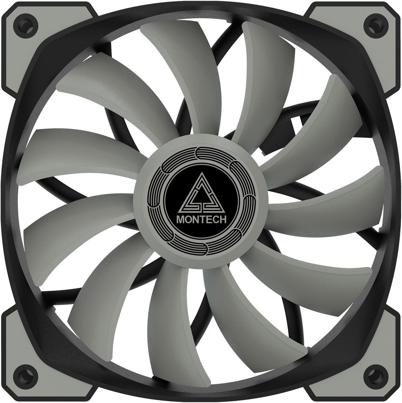 Alt view image 2 of 7 - Montech Air Fan P120, 120mm Fan 2 in 1, 4Pin PWM, Durable Low Noise FDB System, High Cooling Performance, High Performance Fan Blades, Proprietary Enhanced Fan Frame