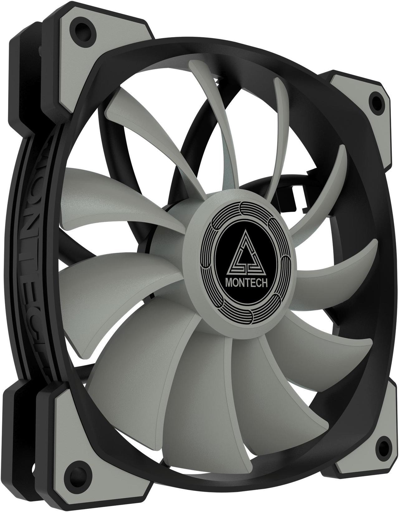 Alt view image 5 of 7 - Montech Air Fan P120, 120mm Fan 2 in 1, 4Pin PWM, Durable Low Noise FDB System, High Cooling Performance, High Performance Fan Blades, Proprietary Enhanced Fan Frame