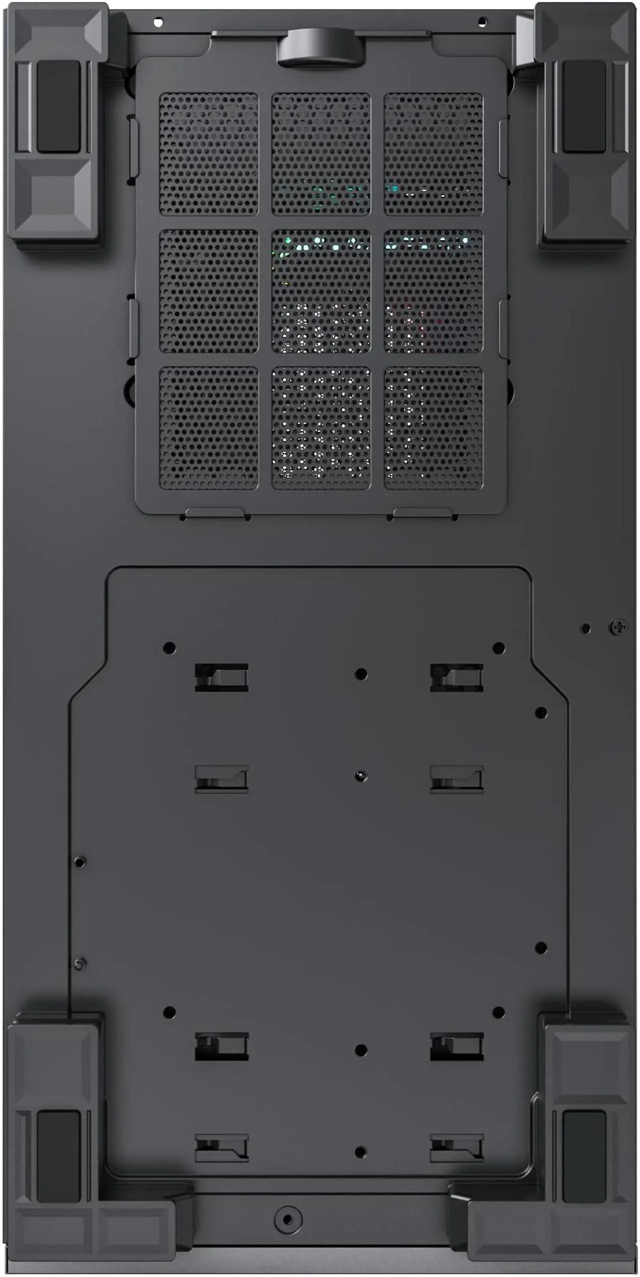 Alt view image 7 of 8 - Montech Sky Two ATX Gaming Mid Tower Computer Case | Dual Tempered Glass | 4X PWM ARGB Fans Pre-Installed | Type C | High Airflow Performance | Black