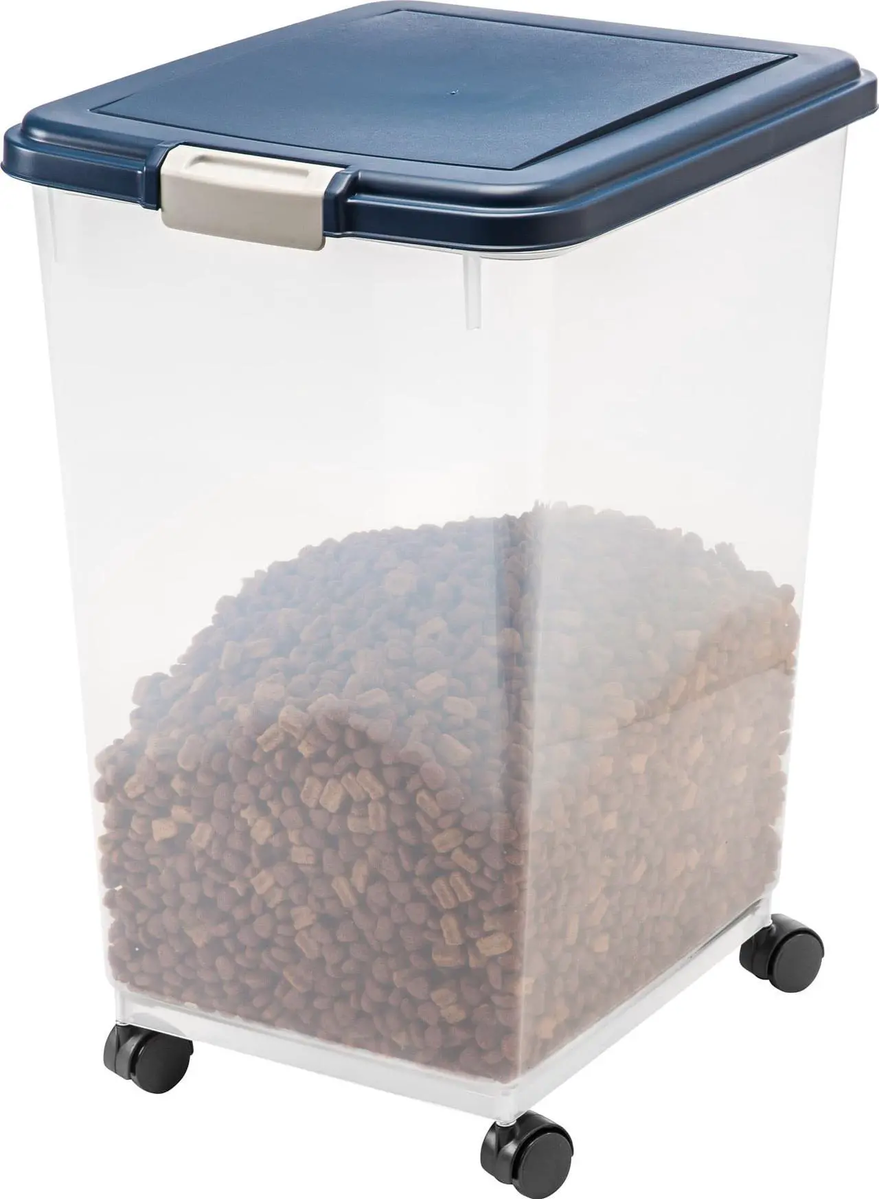 Alt view image 2 of 4 - IRIS 69 Quart Airtight Pet Food Container, Blue