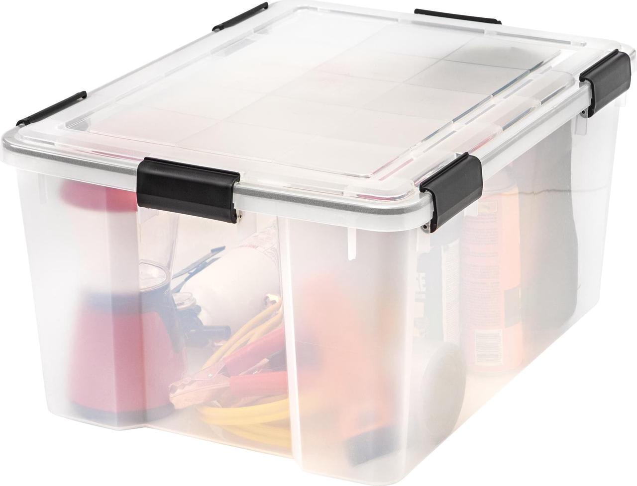 Alt view image 3 of 4 - IRIS 62 Quart WeatherPro Storage Box, Clear