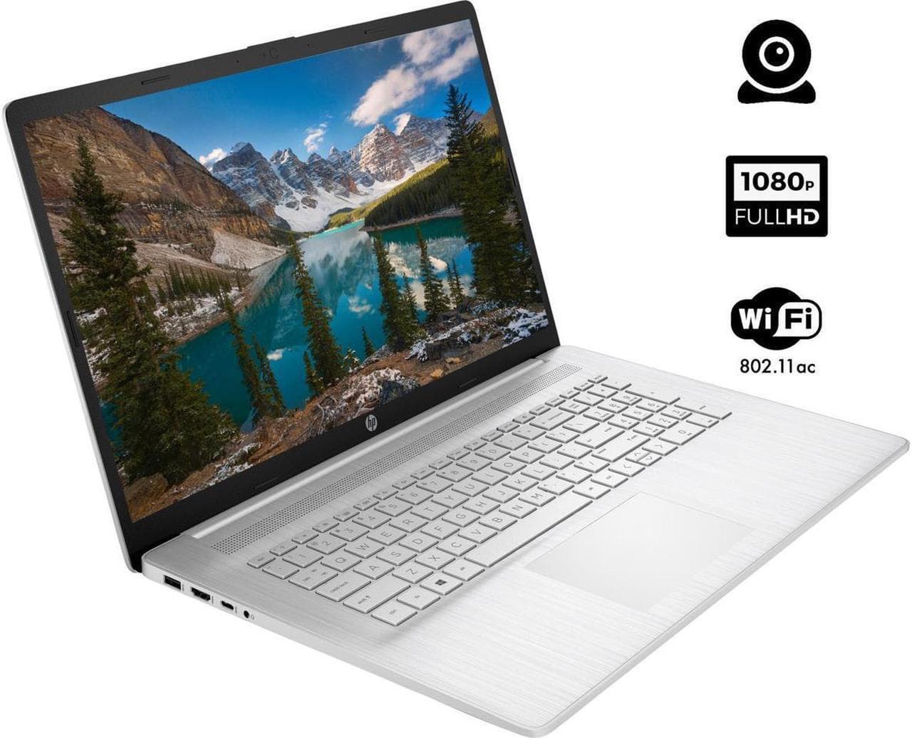 Main image of New HP 17.3" Full HD IPS Notebook,AMD Ryzen 5 5500U Processor,32GB DDR4 RAM,512GB SSD,AMD Radeon Graphics,Wifi-AC,Bluetooth,USB,HDMI,Windows 10 Pro