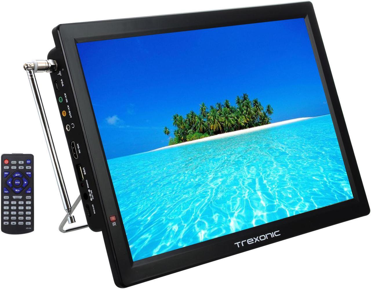 Main image of Trexonic TRX-14D 14 in. Portable Rechargeable LED TV with HDMI & SD-MMC