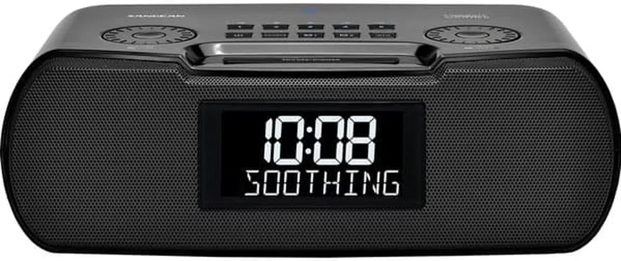 Alt view image 2 of 12 - Sangean RCR-30 Bluetooth AM/FM Alarm Clock Radio with Sound Soother (Black)