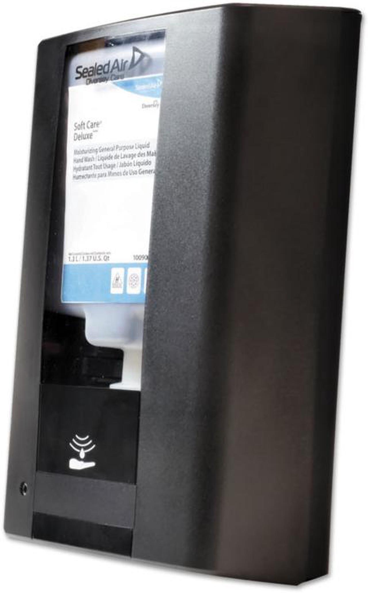 Alt view image 2 of 2 - Diversey IntelliCare Hybrid Dispenser for Soap/Sanitizer, 1200 mL/1300 mL, 13.38" x 13.39" x 12.24", Black