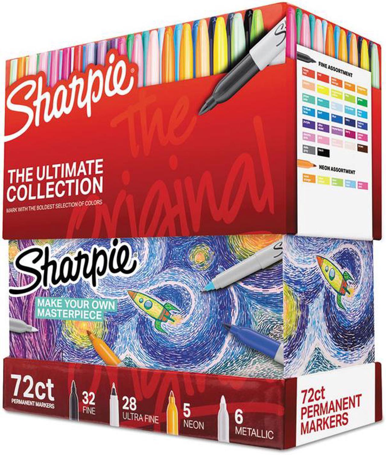 Alt view image 5 of 6 - Sharpie Permanent Markers Ultimate Collection Assorted Tips Assorted Colors 2011580