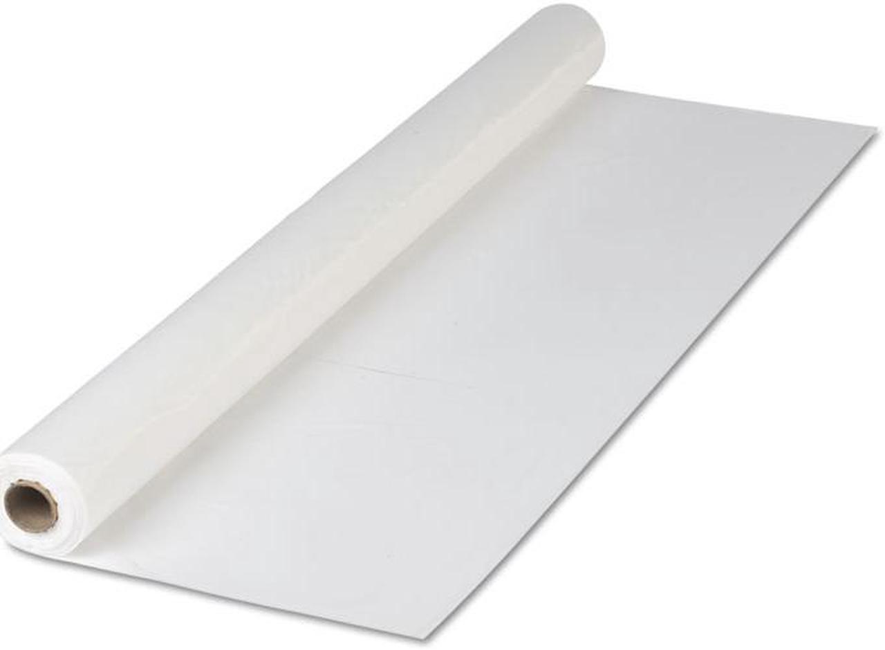 Main image of Hoffmaster Plastic Roll Tablecover, 40" X 300 Ft, White 114000