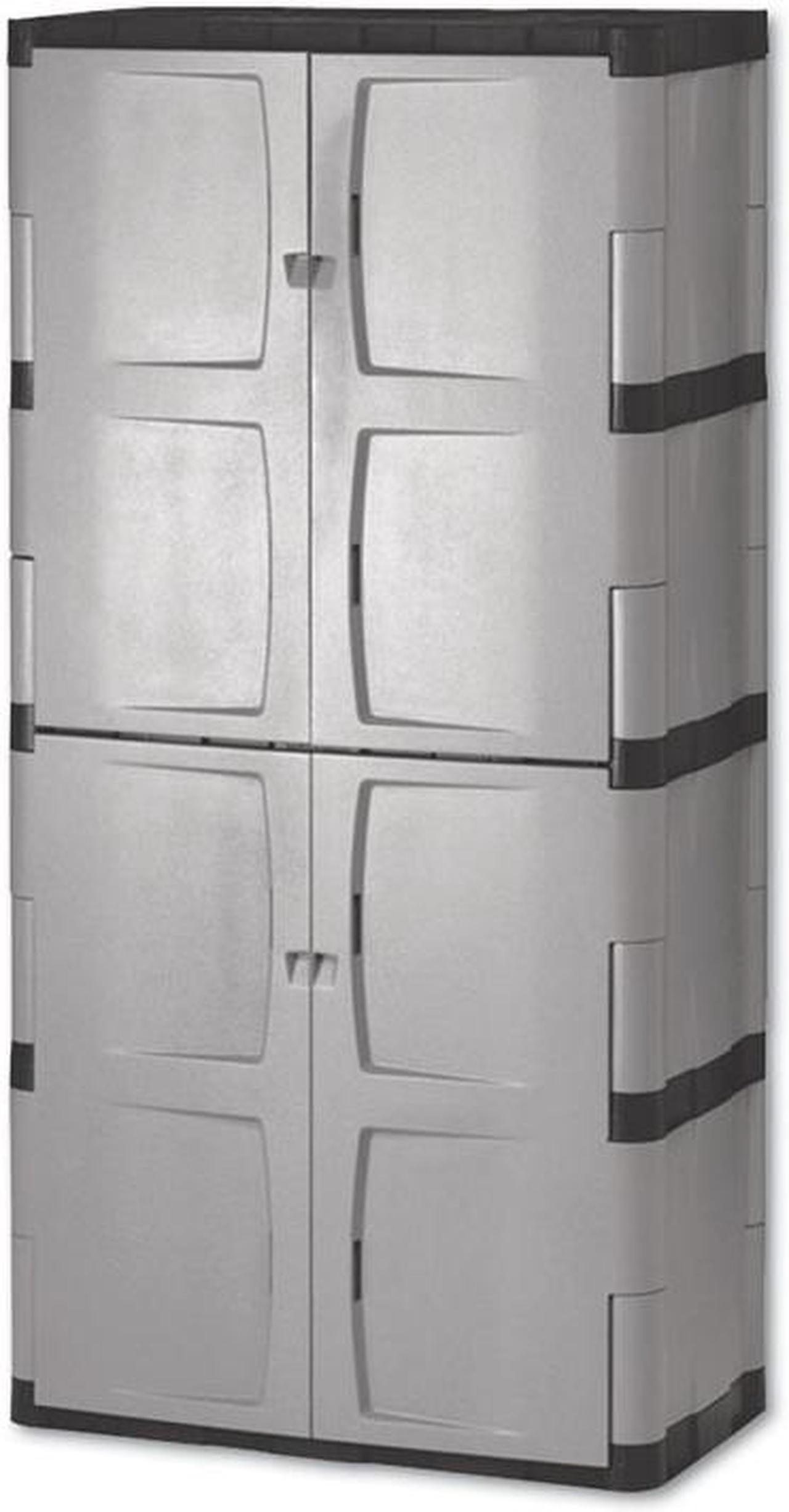 Alt view image 3 of 8 - Rubbermaid Full Double Door 27 Cu.Ft. Garage Cabinet | 3746