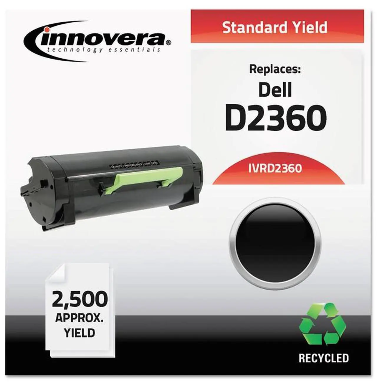 Alt view image 3 of 10 - Innovera D3460 Compatible Reman 331-9806 B-3460 Toner IVRD3460