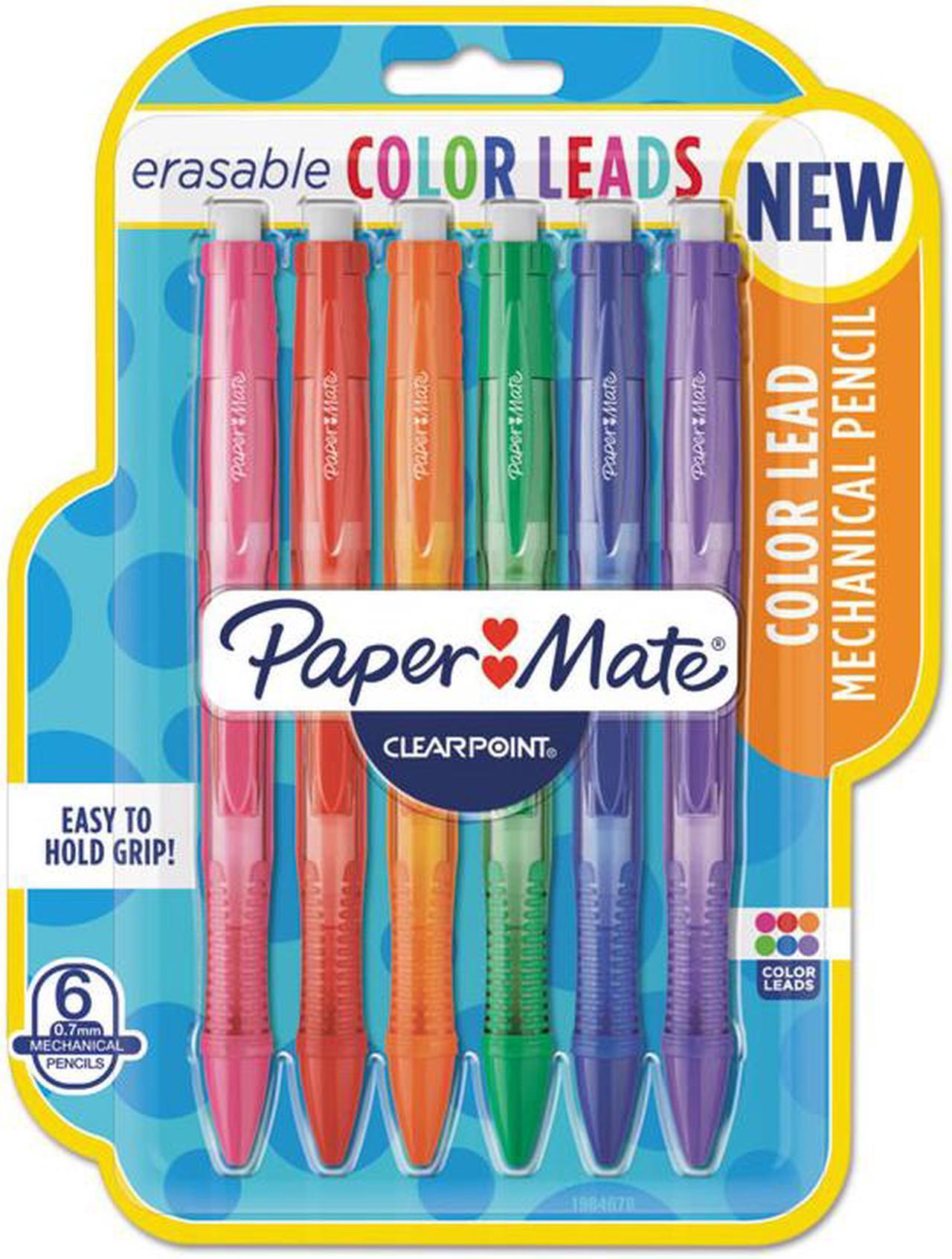 Alt view image 3 of 10 - Paper Mate Clearpoint Color Mechanical Pencils Assorted School Grade 6/Pack 1984678