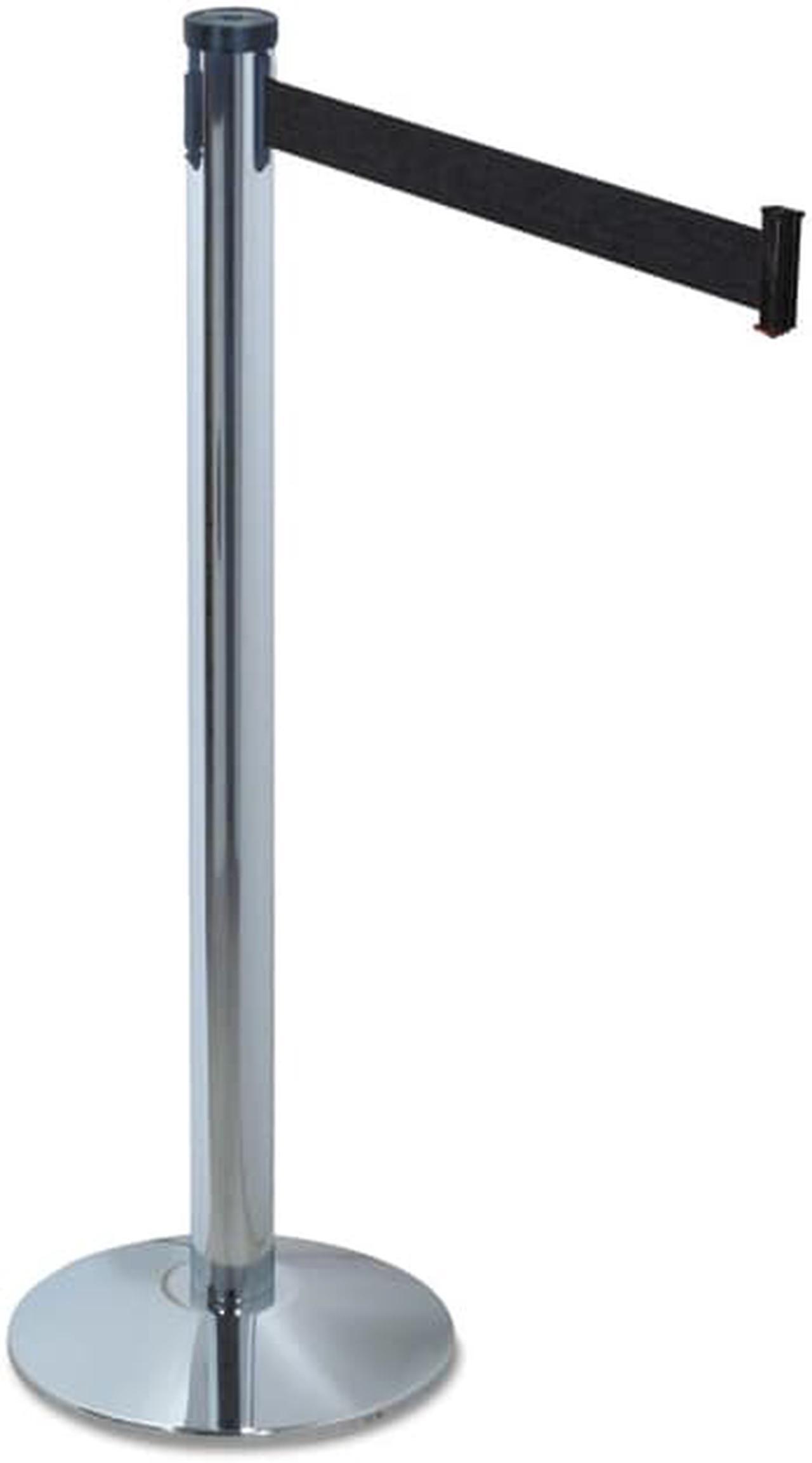Alt view image 10 of 17 - Tatco 11711 Adjusta-Tape Crowd Control Bases  Steel  14   deep  Black  Two per Box