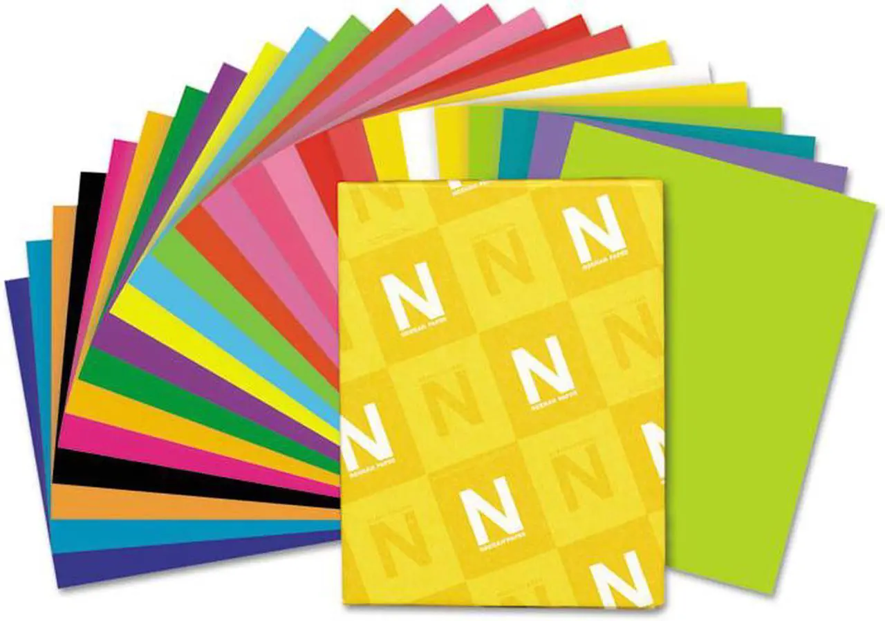 Alt view image 4 of 14 - NEENAH PAPER Exact Brights Paper 8 1/2 x 11 Bright Green 50lb 500 Sheets 26791
