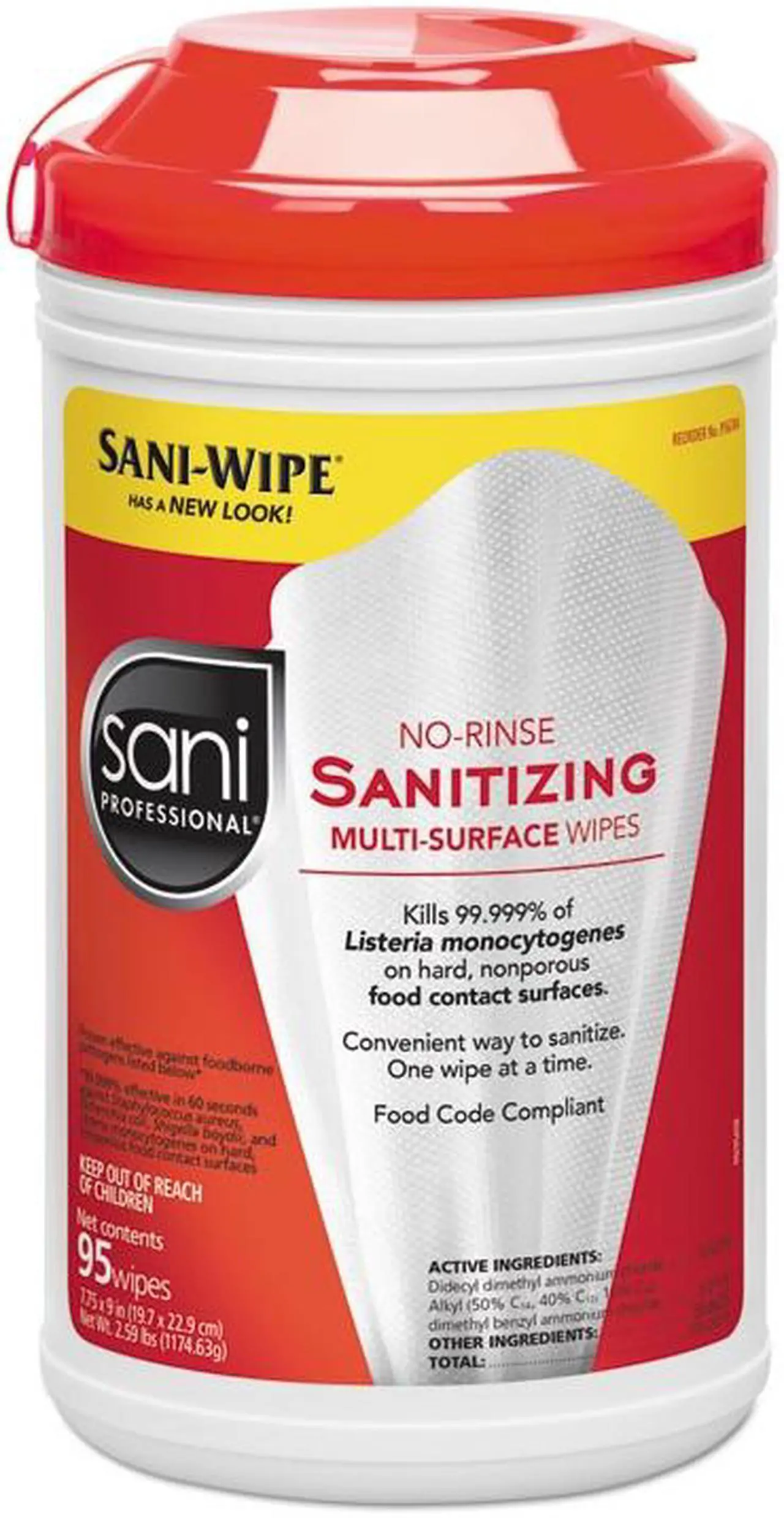 Alt view image 3 of 5 - Sani Professional M30472 No-Rinse Sanitizing Wipes