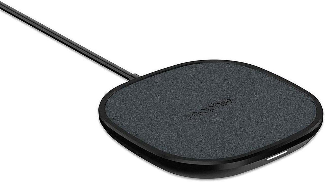 Alt view image 4 of 7 - mophie Wireless 10W Charging Pad - Made for Apple Airpods, iPhone 11 Pro Max/XS Max, iPhone 11 Pro/XS, iPhone 11 / XR and Other Qi-Enabled Devices - Black