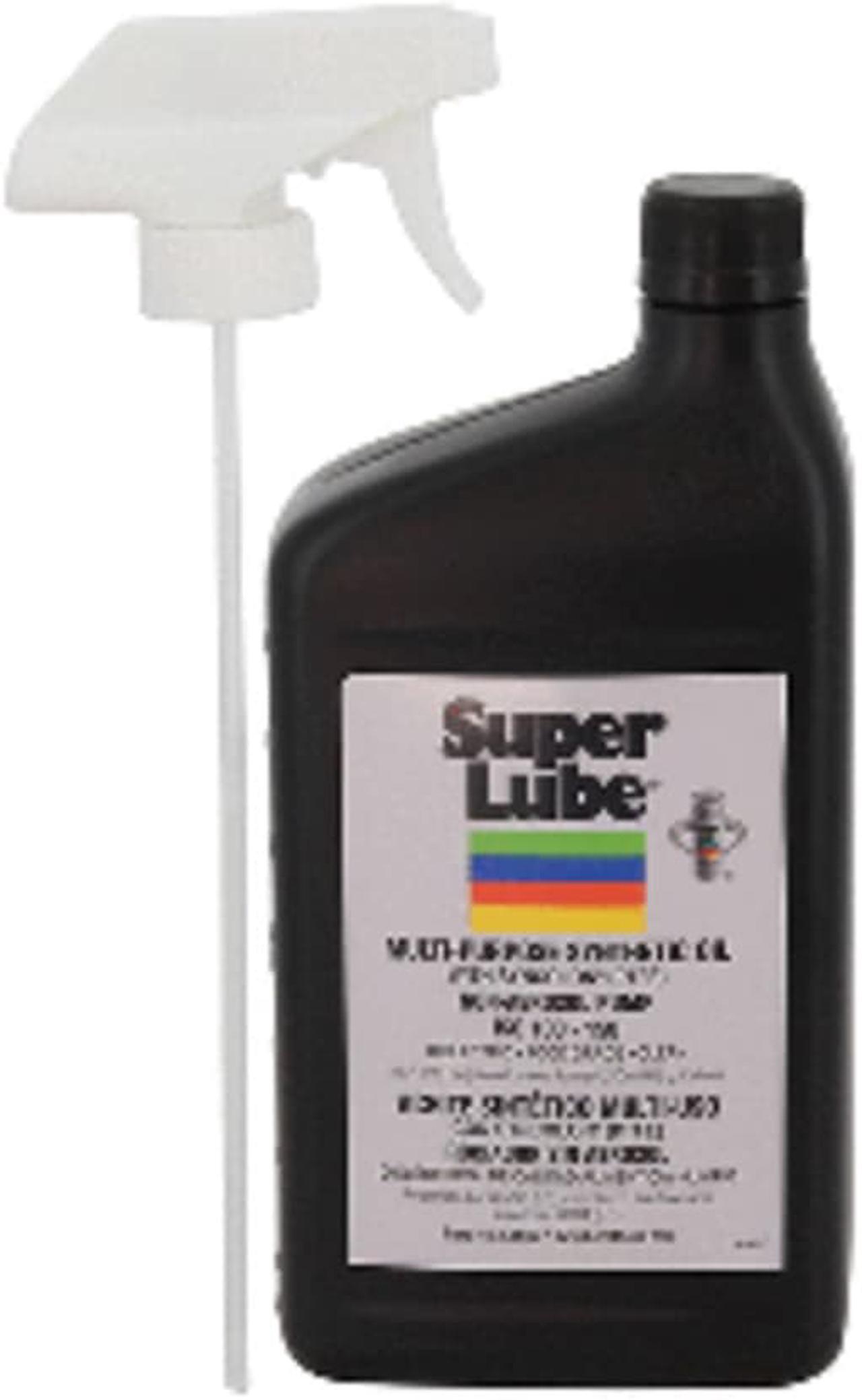 Alt view image 4 of 9 - SUPER LUBE 51600 Multipurpose Lubricant, 1 qt., Spray Bottle, Synthetic Oil,