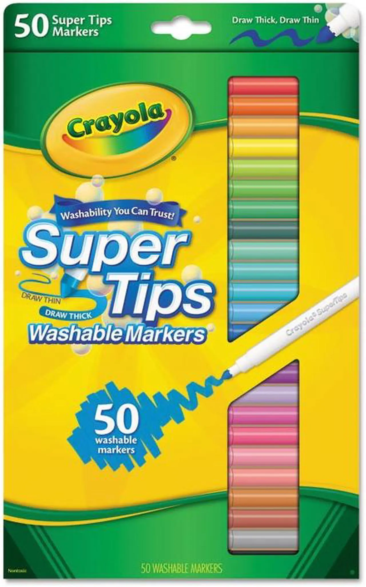 Alt view image 17 of 20 - Crayola Marker,Wsh,Sptp,20/St,Ast 588106