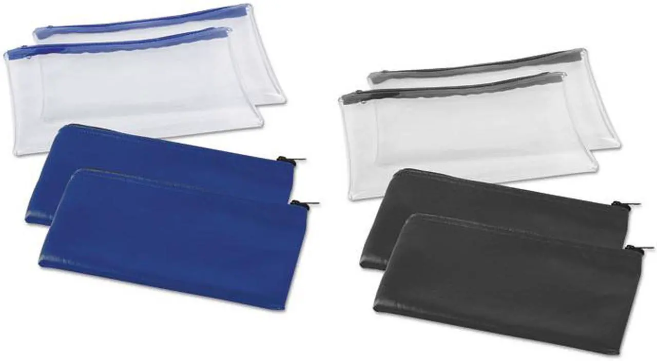 Alt view image 3 of 10 - Zippered Wallets/Cases, 11w x 6h, Black, 2/PK 69021