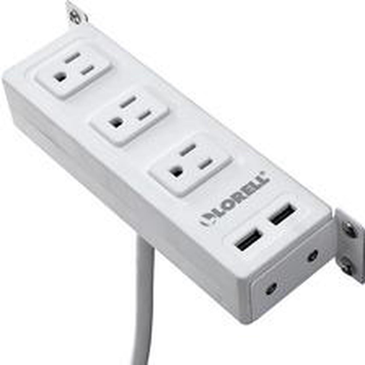 Alt view image 8 of 14 - Lorell LLR33996 Under Desk AC Power Center