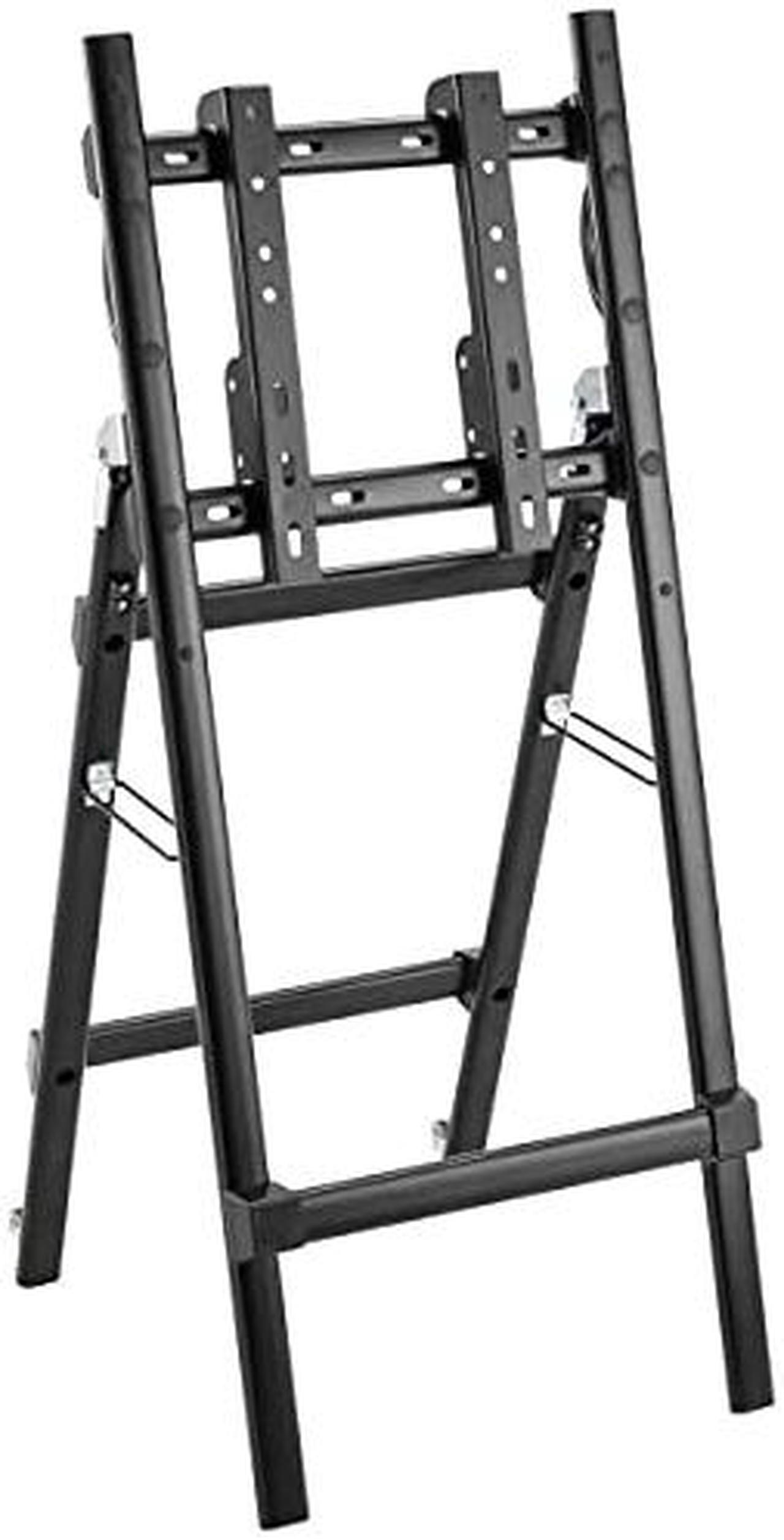 Alt view image 3 of 12 - Portable TV Monitor Stand 32-55in Casters Portrait or Landscape