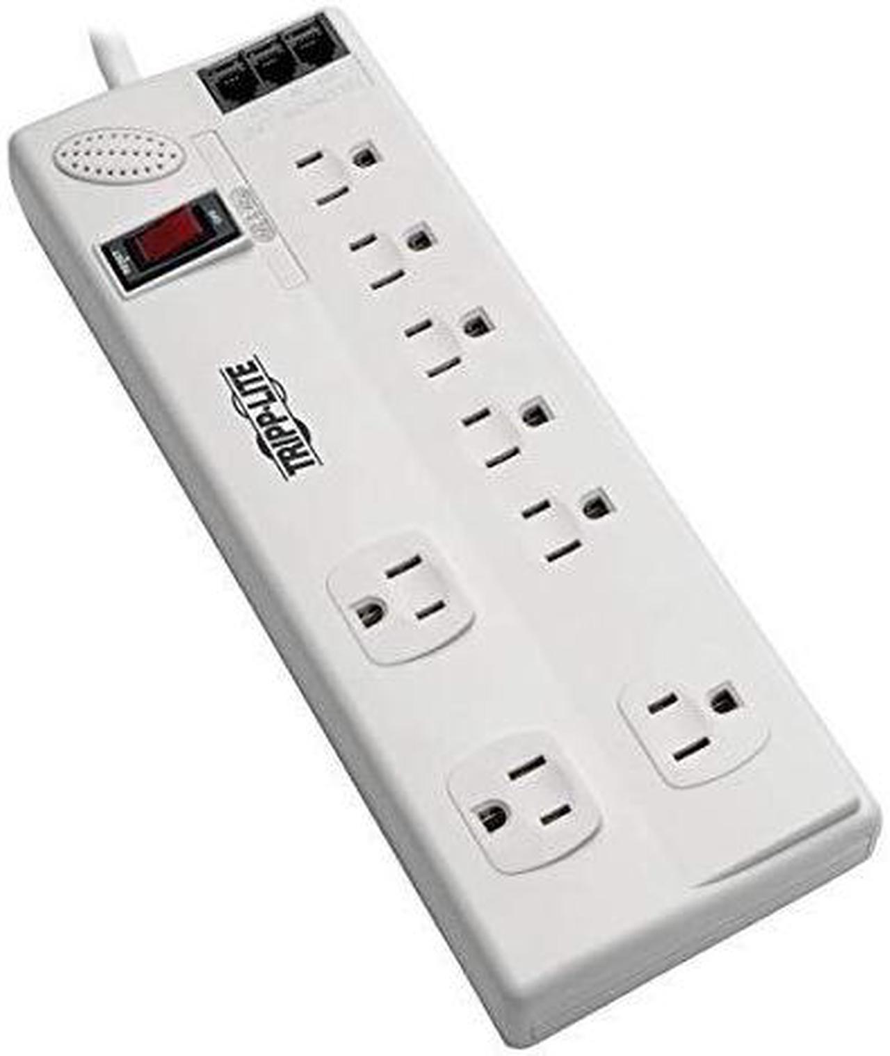 Alt view image 9 of 10 - Tripp Lite TLP806TELTAA 8-Outlet Surge Suppressor/Protector