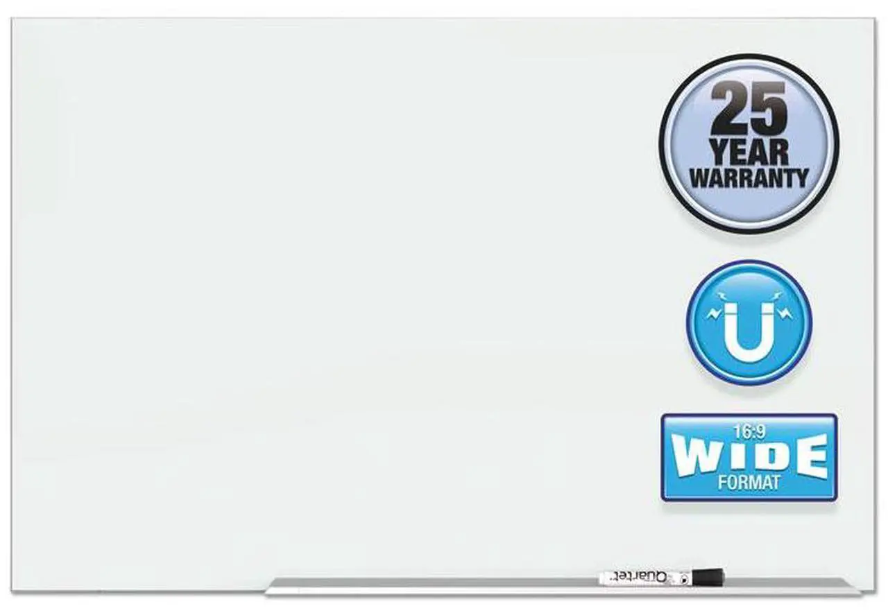 Alt view image 3 of 15 - Quartet G8548E Element Magnetic Glass Dry-erase Board, 85"W x 48"H