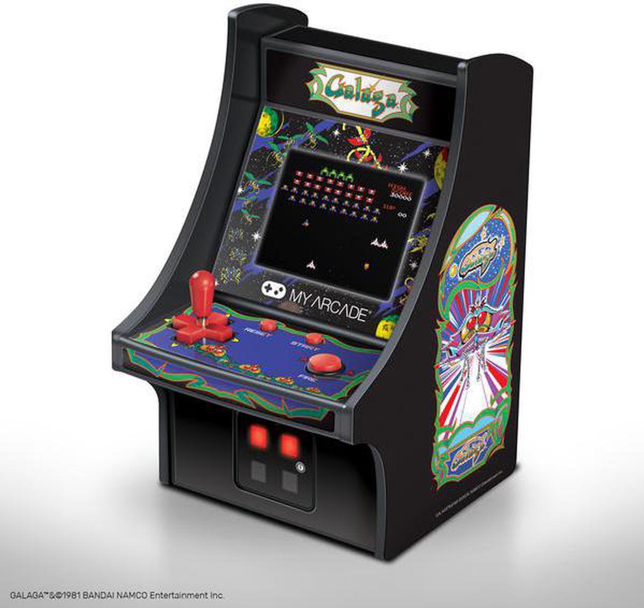 Alt view image 18 of 20 - MY ARCADE BANDAI NAMCO GALAGA 6" Micro Arcade Machine Portable Handheld Video Game