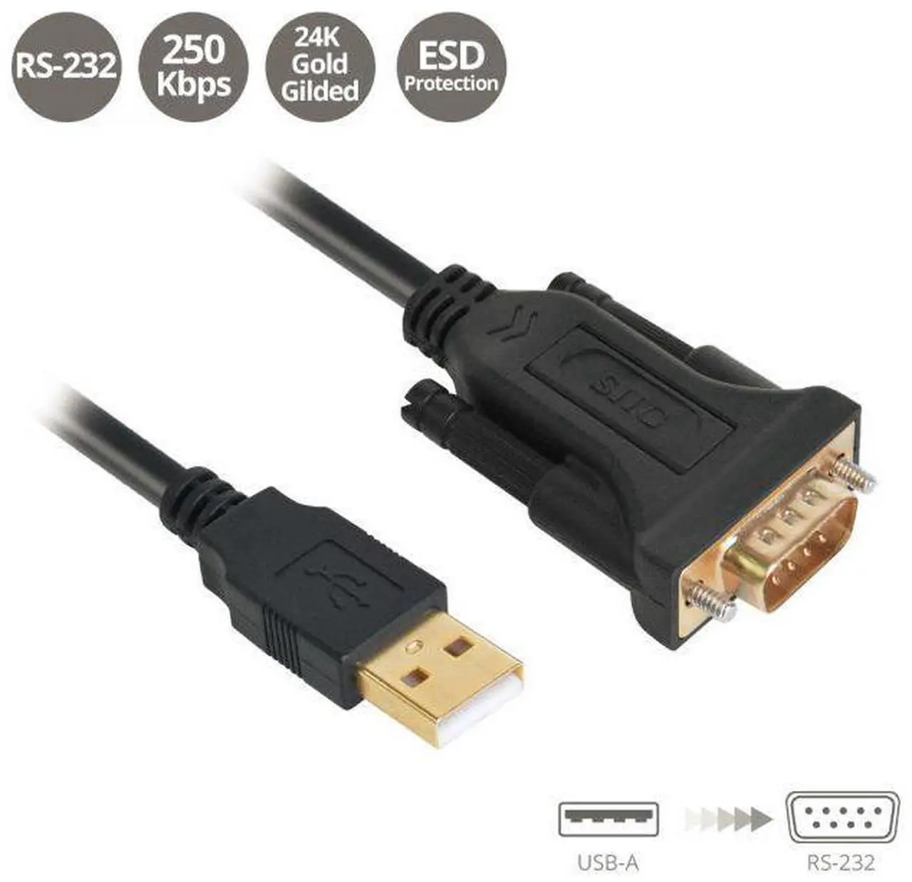 Alt view image 8 of 14 - USB TO RS232 SERIAL ADAPTER