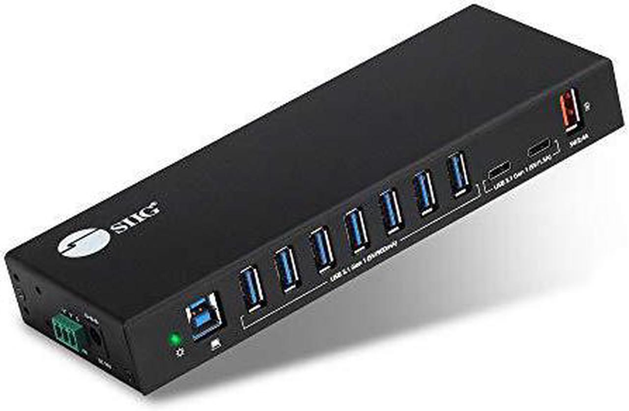 Alt view image 8 of 17 - SIIG AC IDUS0811S1 10PT Industrial USB Gen 1 Hub w Dual USBC  65W Charging