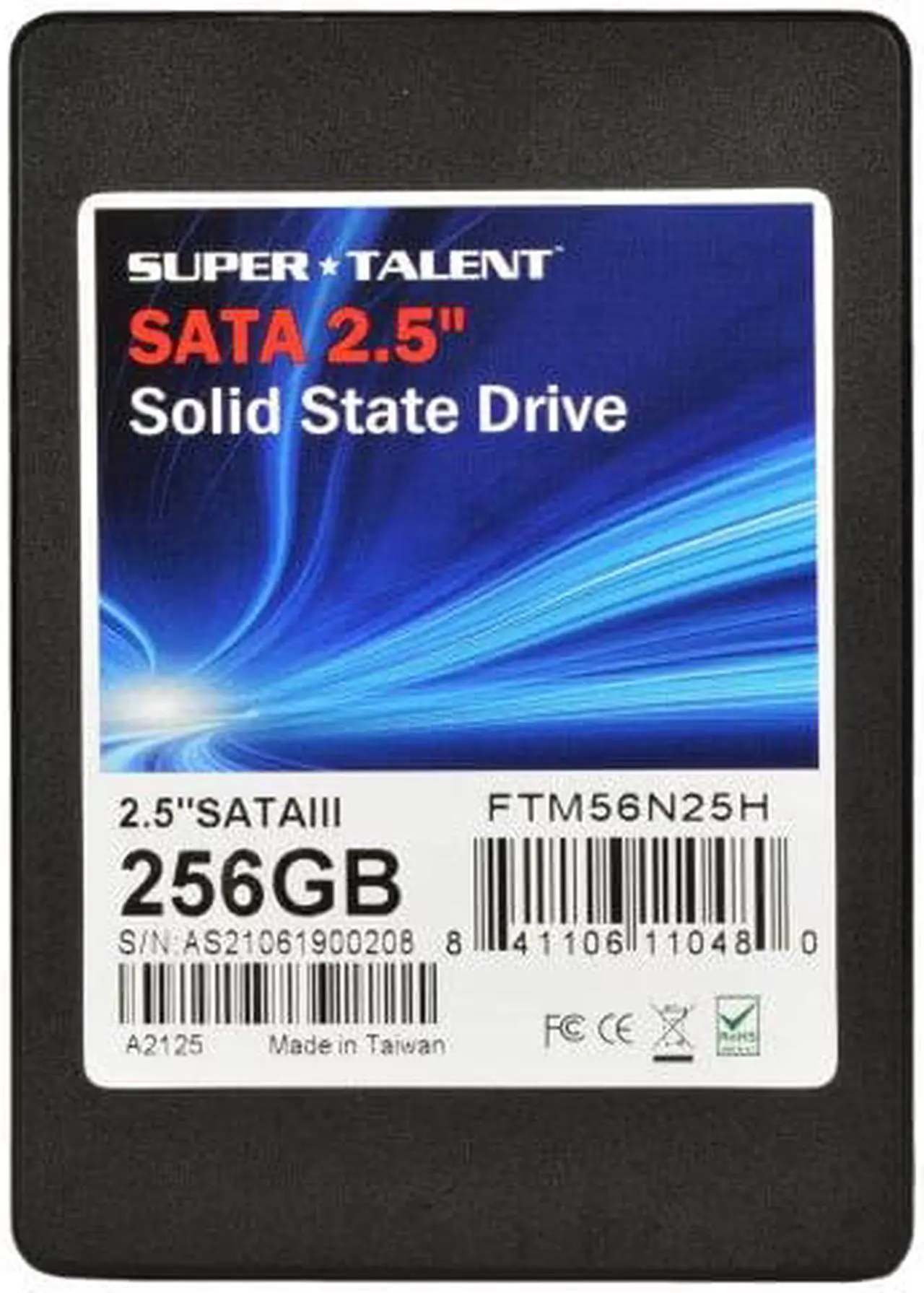 Alt view image 8 of 13 - Super Talent TeraNova 256GB 2.5 inch SATA3 Solid State Drive (TLC)