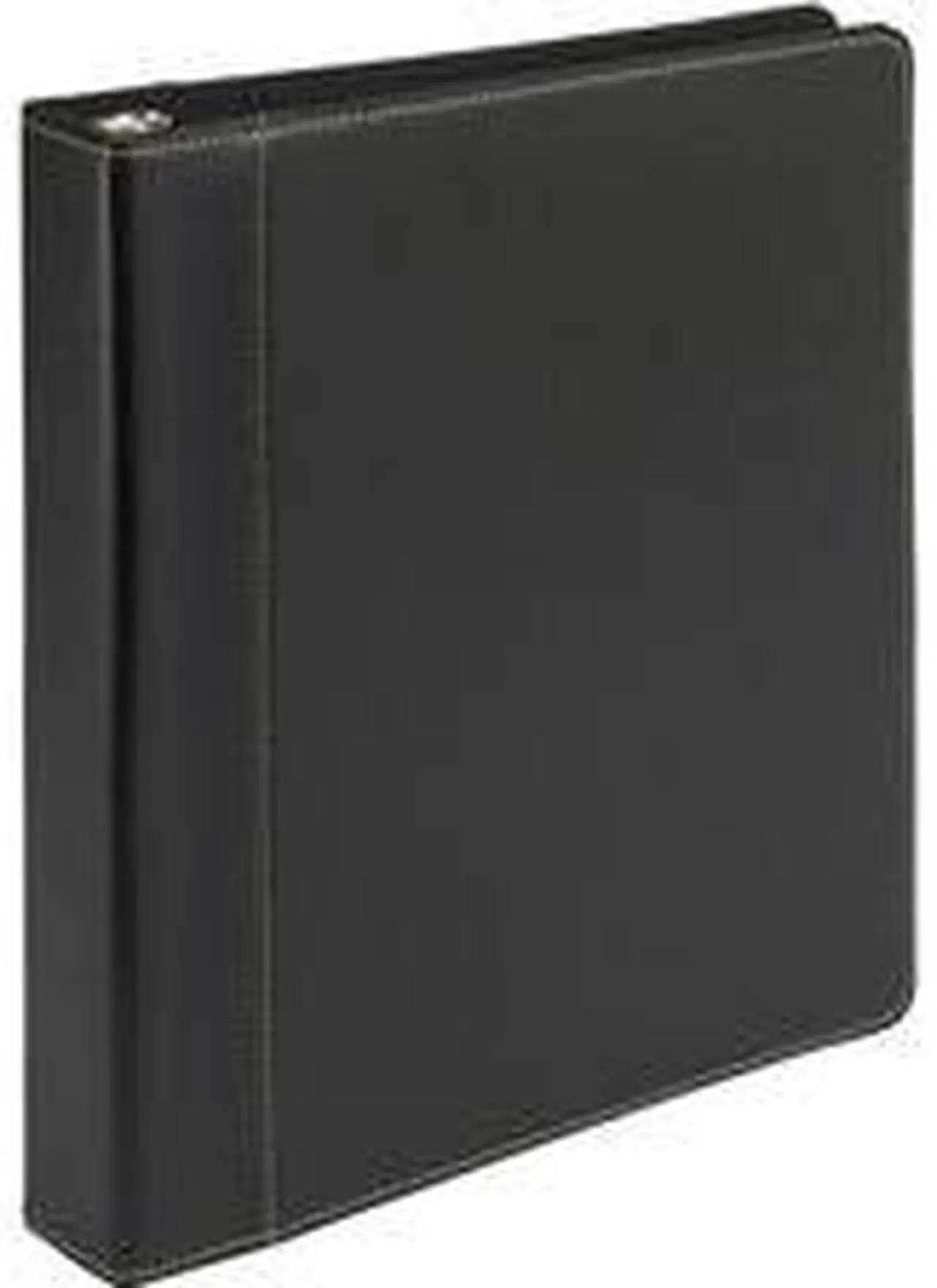 Alt view image 3 of 4 - Samsill 1" Contrast Stitch Leather 3 Ring Binder, Portfolio Organizer, 3 Ring Binder, (8.5 x 11), Holds 200 Sheets, Black