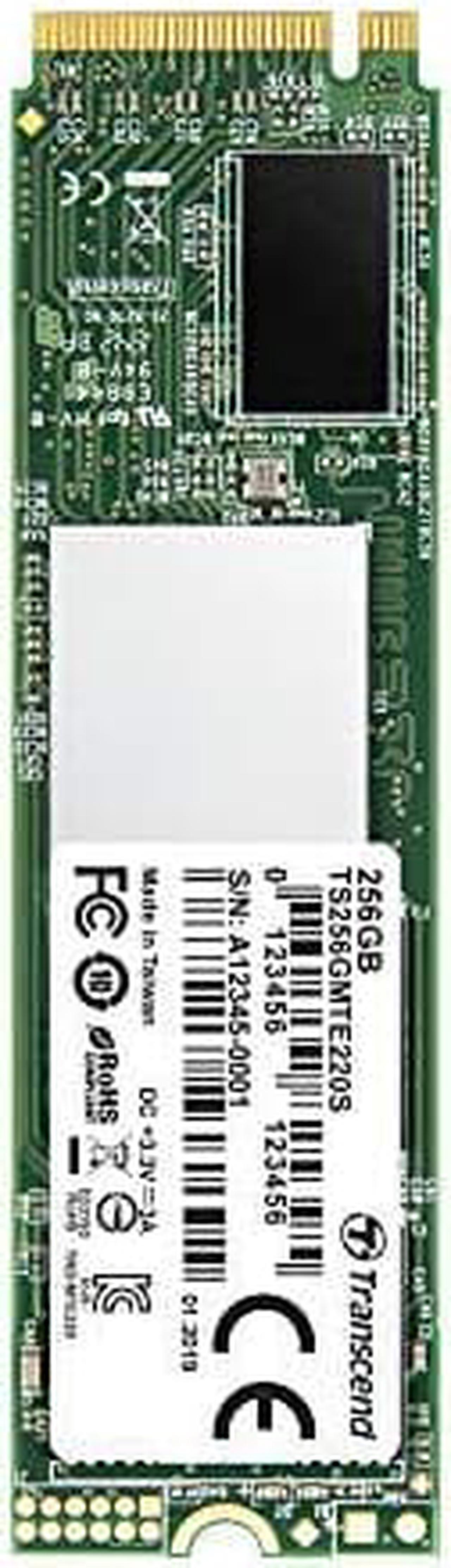 Alt view image 13 of 17 - Transcend 220S 256GB NVMe PCIe 3.0 x4 Double-sided M.2 2280 Internal Solid State Disk TS256GMTE220S