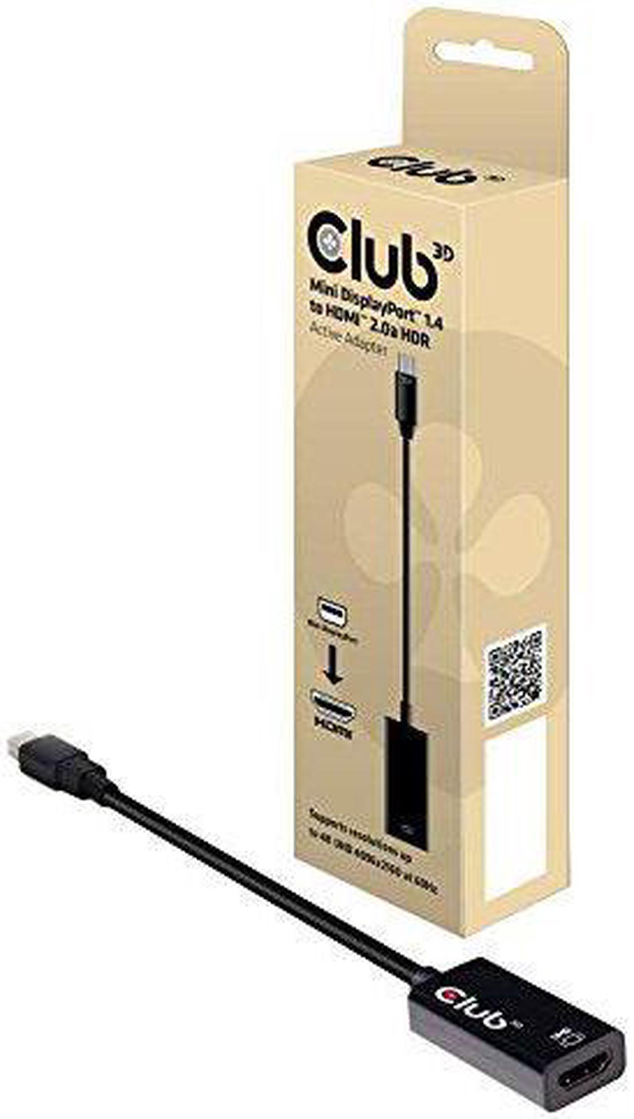 Alt view image 15 of 20 - Club 3D Mini Displayport 1.4 To Hdmi 2.0A Hdr